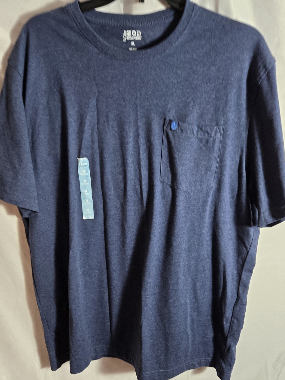 Izod Navy Blue Short Sleeve Pocket Tee (#200)